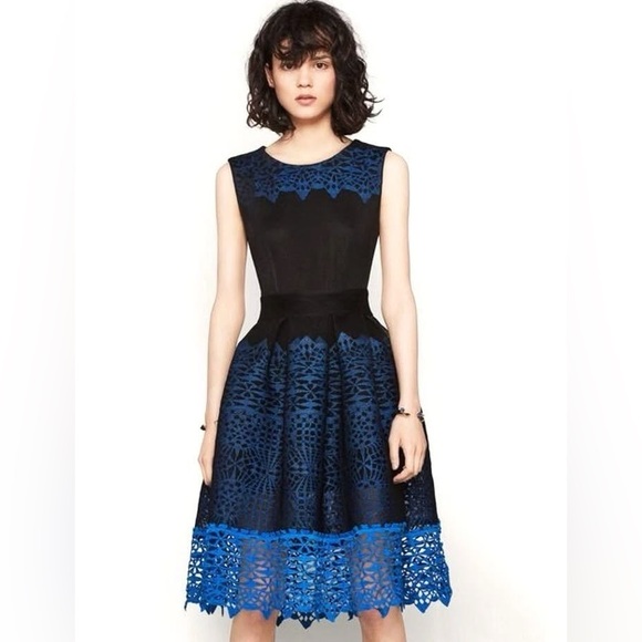 Maje Dresses & Skirts - Maje Russe Honeycomb Knit And Guipure Dress Size 1 Retail $665